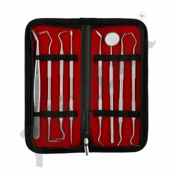 🦷 8-Piece Stainless Steel Dental Tools Kit – Professional Oral Care Set for Home & Pet Use - Image 4